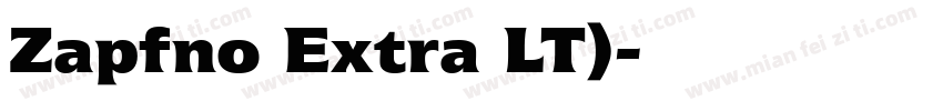 Zapfno Extra LT)字体转换
